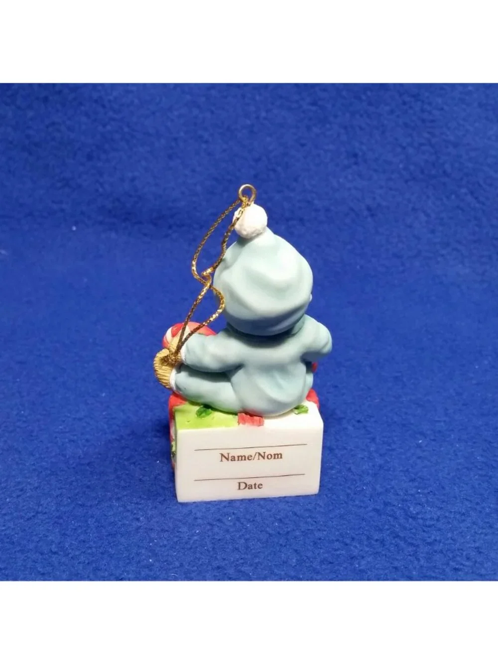 Cherished Teddies Baby's First Ornament Boy Enesco 4102240 Avon Exclusive In Box